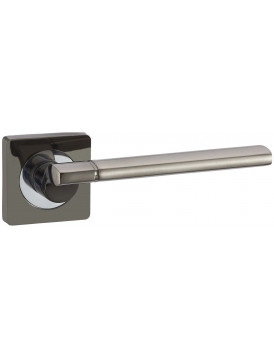 Дверная ручка Vantage V06 на квадратной розетке BN/CP черный никель / хром