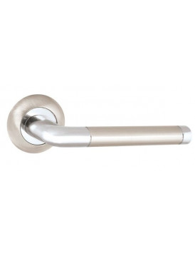 Дверная ручка PUNTO "REX TL" SN/CP-3 матовый никель / хром