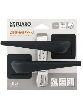 Дверная ручка FUARO "BIO XM/HD" BL-24 черный