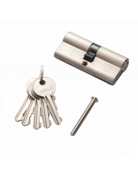 Цилиндр RENZ CS 70 ключ-ключ, SN матовый никель