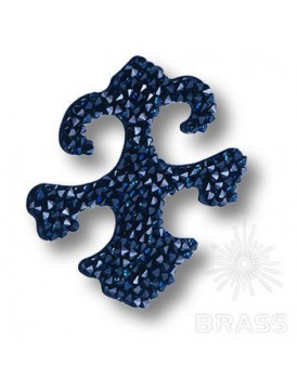 Декоративная накладка Brass 702810-001BBL Swarovski elements Valentina синий