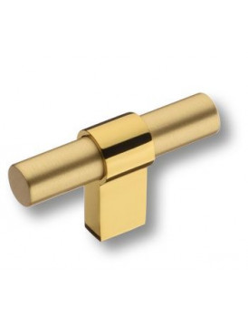 8770 0008 GL-BB Brass ручка мебельная кнопка модерн, глянцевое золото / матовое золото