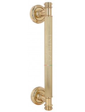 Ручка дверная скоба Extreza "BENITO" (Бенито) 275 мм (225 мм) R01 полированная латунь F01