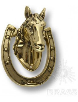 Дверной молоток Brass 00273 "Лошадь" латунь