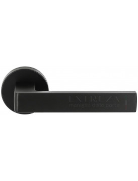 Дверная ручка Extreza Hi-Tech "ENZO" (Энзо) 117 R12 черный матовый F22