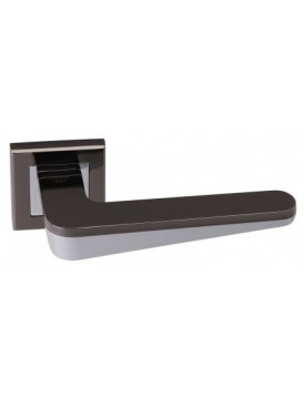 Дверная ручка на квадратной розетке ADDEN BAU ESPADA Q321 BLACK NICKEL / CHROME черный никель / хром