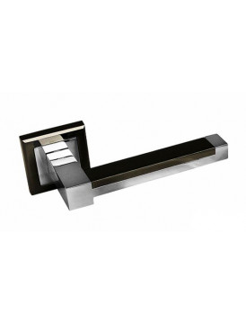 Дверная ручка на квадратной розетке PALIDORE 289BH/PC черный никель/хром
