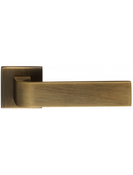 Дверная ручка Extreza Hi-tech SLIM "SOUND" (Саунд) 106 на квадратной розетке R11 матовая бронза F03