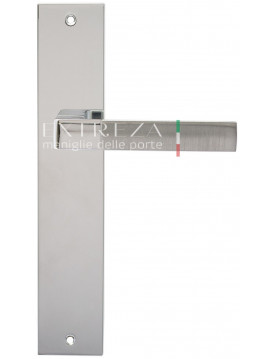 Дверная ручка Extreza Hi-Tech "FIORE" (Фьоре) 110 на планке PL11 матовый хром / хром F05 / F04