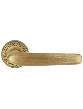 Дверная ручка Extreza "MONACO" (Монако) 330 на розетке R06 матовая бронза F03
