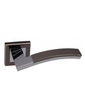 Дверная ручка на квадратной розетке ADDEN BAU OBRA Q330 BLACK NICKEL / CHROME черный никель / хром