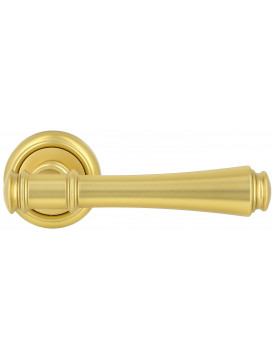 Дверная ручка Extreza "PIERO" (Пиеро) 326 на розетке R01 французское золото F58