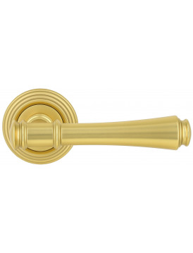Дверная ручка Extreza "PIERO" (Пиеро) 326 на розетке R05 французское золото F58