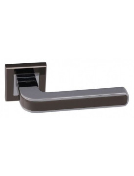 Дверная ручка на квадратной розетке ADDEN BAU PIEZA Q360 BLACK NICKEL / CHROME черный никель / хром