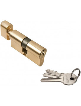 Ключевой цилиндр RUCETTI с поворотной ручкой (60 мм) R60CK PG золото