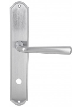 Дверная ручка Extreza "SANDRO" (Сандро) 332 на планке PL01 WC матовый хром F05