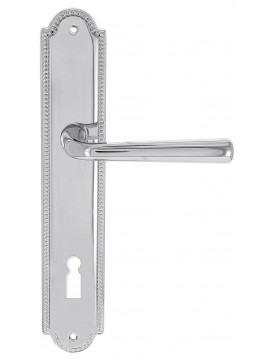 Дверная ручка Extreza "SANDRO" (Сандро) 332 на планке PL03 KEY полированный хром F04
