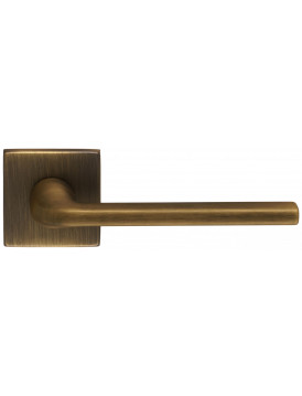 Дверная ручка Extreza Hi-Tech Slim "TERNI" (Терни) 320 на квадратной розетке R11 матовая бронза F03