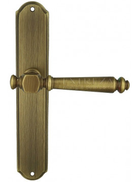 Дверная ручка Extreza "VERONIKA" (Вероника) 325 на планке PL01 матовая бронза F03
