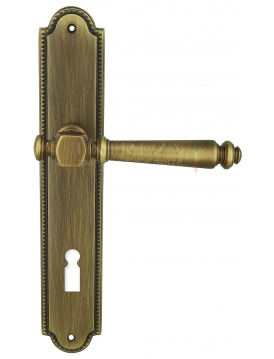 Дверная ручка Extreza "VERONIKA" (Вера) 327 на планке PL03 KEY матовая бронза F03