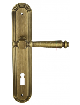 Дверная ручка Extreza "VERONIKA" (Вера) 327 на планке PL05 KEY матовая бронза F03