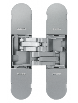 Дверная петля скрытой установки Ceam с 3D регулировкой 1129 NIK никель блестящий (25-40 кг)