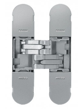Дверная петля скрытой установки Ceam с 3D регулировкой 1129 ARG матовое серебро (25-40 кг)