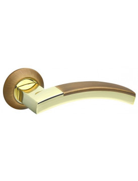 Дверная ручка FUARO "ACCORD RM" AB/GP-7 античная бронза / золото
