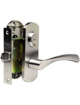 Дверная ручка с замочным механизмом ARCHIE T111-X11H-V2 белый никель
