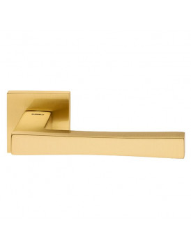 Ручка дверная на квадратной розетке MANDELLI 1161 TELIS 04 матовое золото
