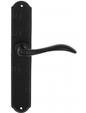 Дверная ручка Extreza "AGATA" (Агата) 310 на планке PL01 черный матовый F22