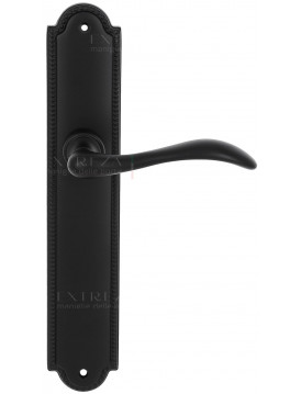 Дверная ручка Extreza "AGATA" (Агата) 310 на планке PL03 черный матовый F22