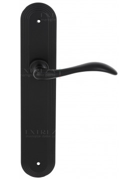 Дверная ручка Extreza "AGATA" (Агата) 310 на планке PL05 черный матовый F22