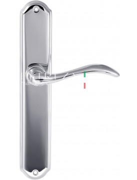 Дверная ручка Extreza "AGATA" (Агата) 310 на планке PL01 полированный хром F04