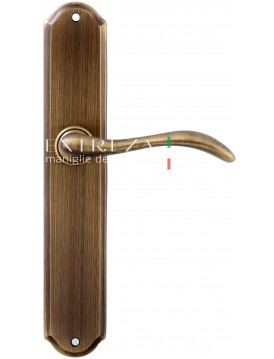 Дверная ручка Extreza "AGATA" (Агата) 310 на планке PL01 матовая бронза F03