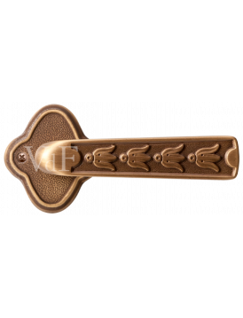 Ручка дверная на декоративном основании Val de fiori "Аморе" DH 707-73 YB латунь состаренная