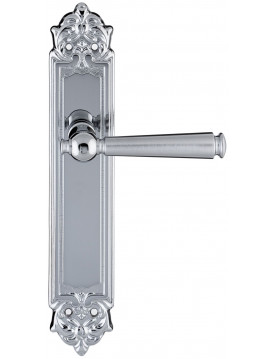 Дверная ручка Extreza "ANNET" 329 на планке PL02 матовый хром F05 / полированный хром F04