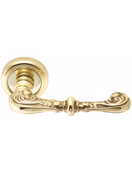 Дверная ручка Extreza "ATTRI" (Аттри) 318 R01 полированное золото F01