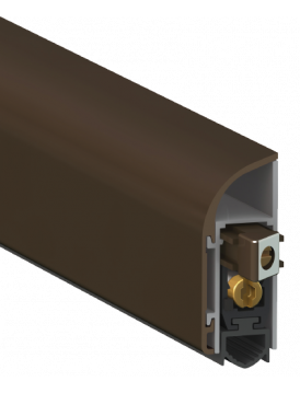 Автопорог - антипорог дверной накладной для дерева Comaglio 1750/700 мм регулировка 1 уровень себребро