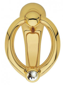 Стучалка для двери декоративная Linea Cali "ELIKA" Crystal 991 BA OZ золото 24K глянцевое