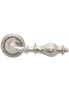 Дверная ручка Extreza "EVITA" (Эвита) 301 на розетке R02 полированный никель F21
