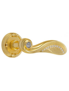 Ручка дверная ADC Ferarra-R на круглой розетке (золото)