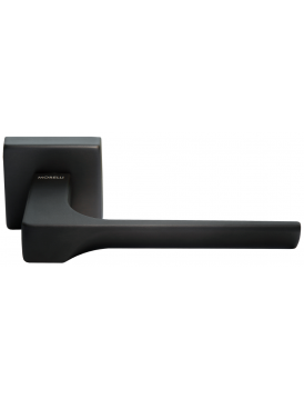 Дверная ручка на квадратном основании MORELLI Luxury FIORD BLACK матовая черная бронза