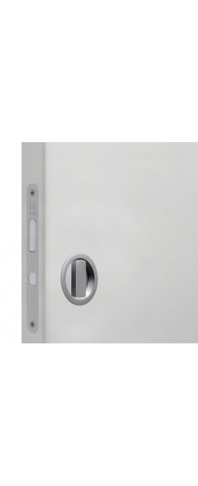 Bonaiti комплект WC для раздвижных дверей (механизм G500T H21 + ручки EASY TONDO) матовый хром
