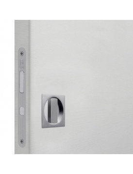 Bonaiti комплект WC для раздвижных дверей (Механизм G500T H21 + ручки EASY QUADRO) матовый хром