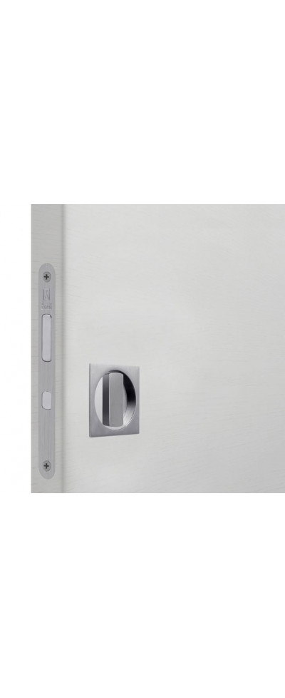 Bonaiti комплект WC для раздвижных дверей (Механизм G500T H21 + ручки EASY QUADRO) матовый хром