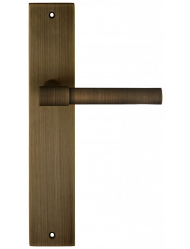 Дверная ручка Extreza Hi-Tech "NUVO" 125 на планке PL11 матовая бронза F03