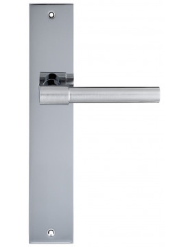 Дверная ручка Extreza Hi-Tech "NUVO" 125 на планке PL11 полированный хром F04