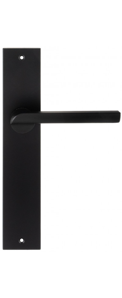 Дверная ручка Extreza Hi-Tech SANTA 128 на планке PL11 черный F22