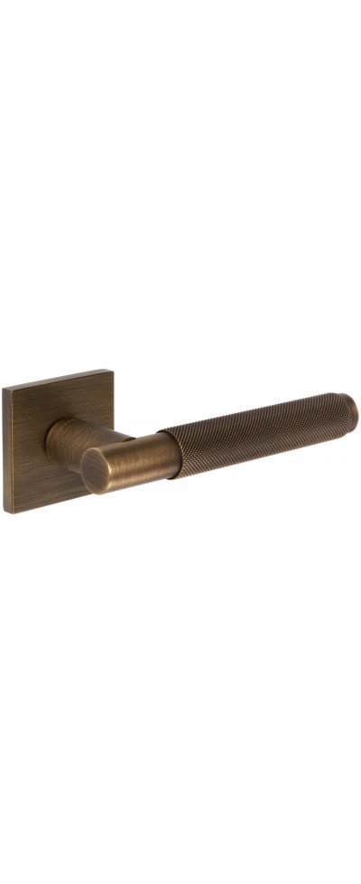 Дверная ручка Extreza Hi-tech Slim TUBA 126 на квадратной розетке R15 матовая бронза F03